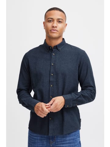 BLEND Langarmhemd BHBurley shirt Shirt 20716243  Pflegeleichtes Flanell-Hemd mit Kentkragen in Blau