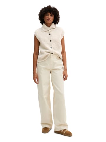 Marc O'Polo Ärmelloser Cardigan slim in Light Stone Melange