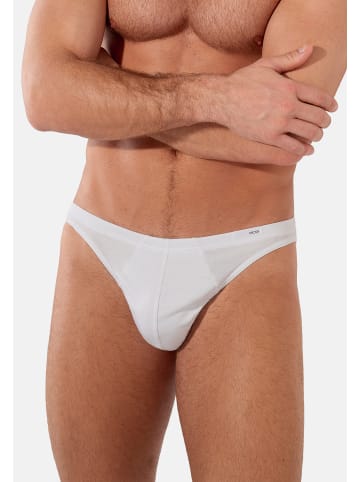 HOM Slip / Unterhose Premium Cotton in Weiß / grau