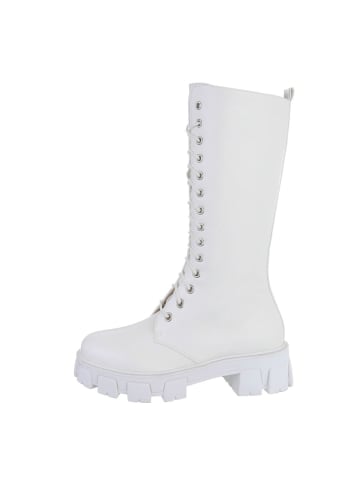 Ital-Design Stiefel in Weiß