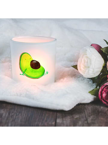 Mr. & Mrs. Panda Teelichthalter Avocado Schwangerschaft ohne Spruch in Transparent