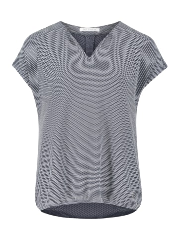 BETTY & CO Casual-Shirt mit Struktur in Dunkelblau/Weiß