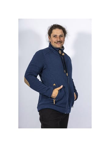 Maul Sport Strickfleece Jacke Lichtenau in Rauchblau