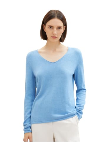 Tom Tailor Pullover BASIC V-NECK in Blau