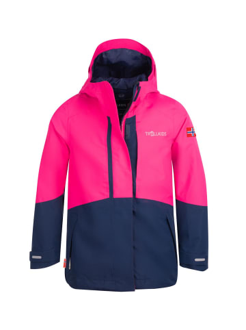 Trollkids Mädchen Jacke "Skaland" in Marineblau/Magenta