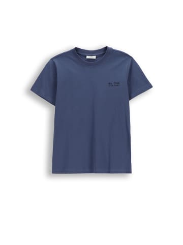 Coccodrillo Baumwoll-t-shirt mit kurzen Ärmeln in blau