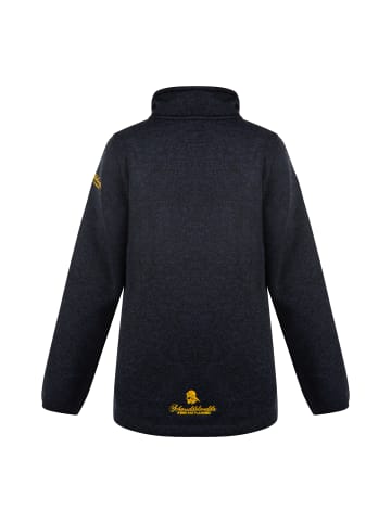 Schmuddelwedda Jungen Strickfleecejacke in Marine Melange
