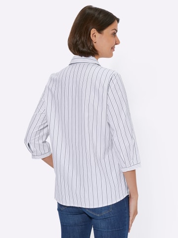 WITT WEIDEN Bluse in dunkelblau-gestreift