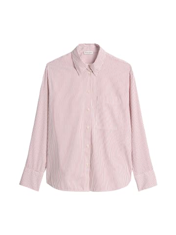 Marc O'Polo Streifenbluse oversize in Medium Red