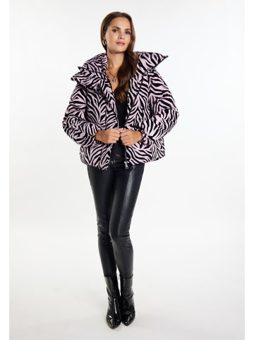 faina Steppjacke Mit Zebra-Print in Mauve Zebra