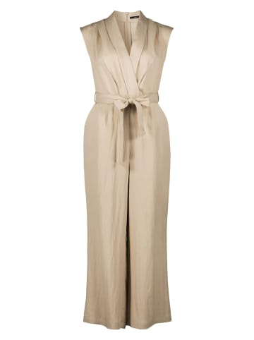 Zero  Jumpsuit mit Bindegürtel in Irish Cream