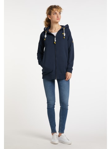 Schmuddelwedda Lange Sweatjacke in Marine