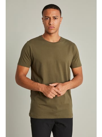Matinique T-shirt MAJermane Gerade Passform in BLACK/M. GREY/OLIVE