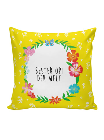 Mr. & Mrs. Panda kuschelkissen 40x40 Opi mit Spruch in Weiß