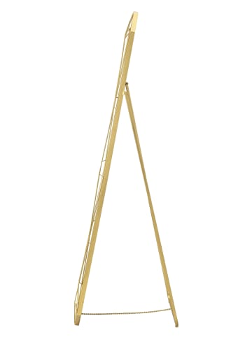 Mauro Ferretti Standspiegel aus goldfarbenem Metall, 46x54x153 cm (geöffnete Maße)