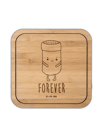 Mr. & Mrs. Panda Korkuntersetzer Quadratisch Beste Freunde Salz ... in Transparent