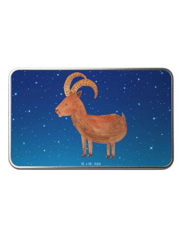 Mr. & Mrs. Panda Geschenkverpackung Sternzeichen Steinbock ohne ... in Sternenhimmel Blau