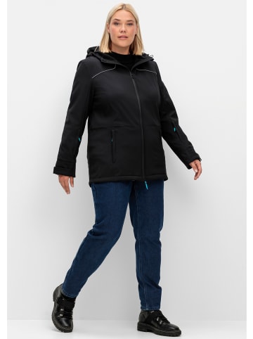sheego Skijacke in schwarz