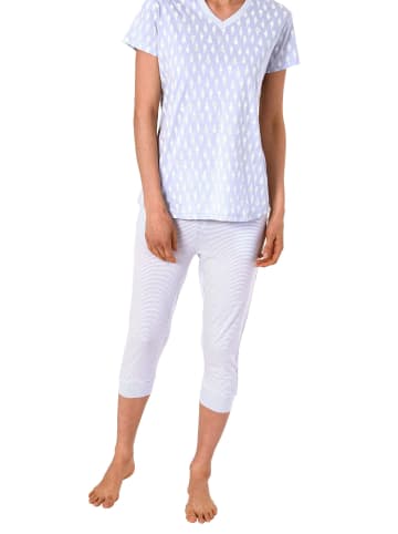 NORMANN Capri Pyjama kurzarm Ananas - 44482 in lila