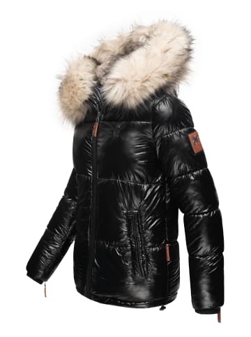 Navahoo Winterjacke Tikunaa in Schwarz