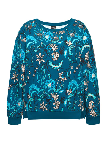 Ulla Popken Sweatshirt in dunkles petrol