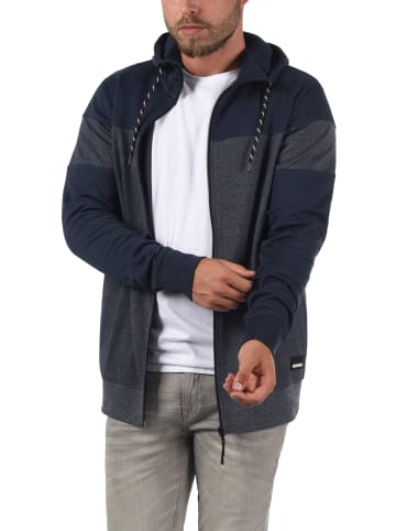 !SOLID Kapuzensweatjacke in blau