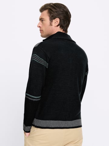 WITT WEIDEN Strickjacke in schwarz-gemustert