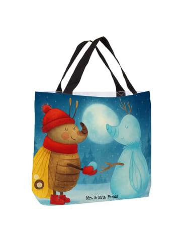 Mr. & Mrs. Panda Schultasche Nachtfalter Schneemann Design ohne ... in Weiß