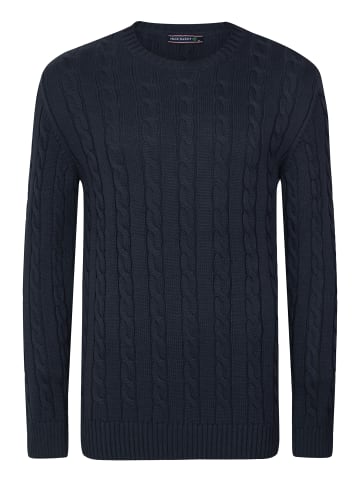 Felix Hardy Zopfmuster Pullover in navy