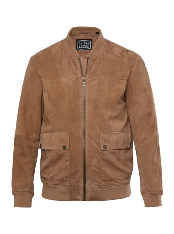 STHUGE Lederjacke in zimtbraun