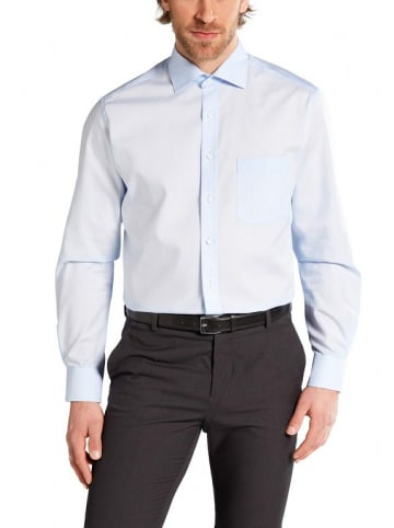 Eterna Langarm FreizeitHemd für Herren in hell-blau