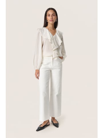 Soaked in Luxury Langarm-Bluse SLRoya Lockere Passform in Nature Stripe