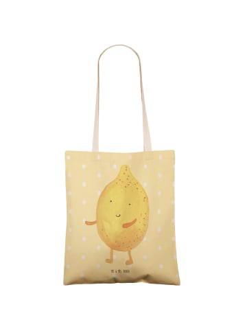 Mr. & Mrs. Panda Tasche Beste Freunde Zitrone ohne Spruch in Gelb Pastell