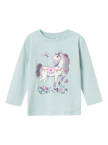 name it Langarmshirt NMFNYDELIG NREG LS TOP in ether