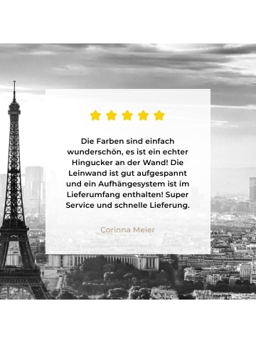 MuchoWow Leinwand bilder Eiffelturm (BxH)