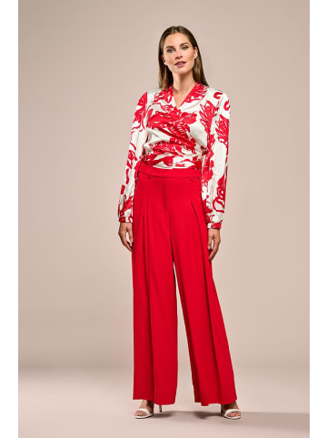 Mart Visser Carly Bluse mit Print, Rot/Weiß