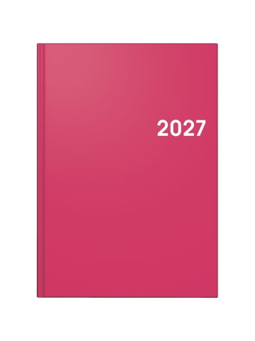 BRUNNEN Buchkalender 795 A5 1 Tag/Seite Balacron-Einband pink 2027