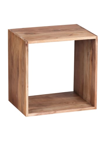 KADIMA DESIGN Standregal MUMBAI Massivholz 43,5 cm Cube Regal Design in Akazie