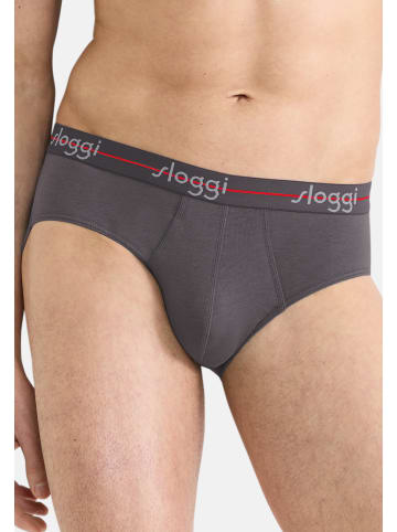 Sloggi Midi Slip / Unterhose Start in Grau / dunkelgrau