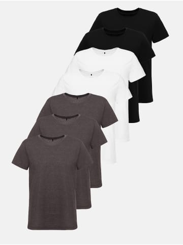 Tazzio T-Shirt "E106" - 7er-Pack - in Mix Farben