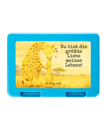 Mr. & Mrs. Panda Brotdose Giraffe Kind Design mit Spruch in Weiß