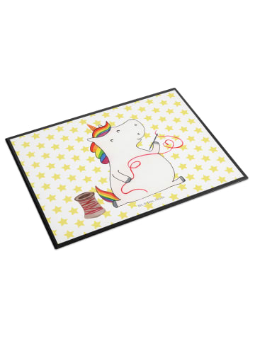 Mr. & Mrs. Panda schreibtischunterlage Einhorn Näherin ohne Spruch in Weiß