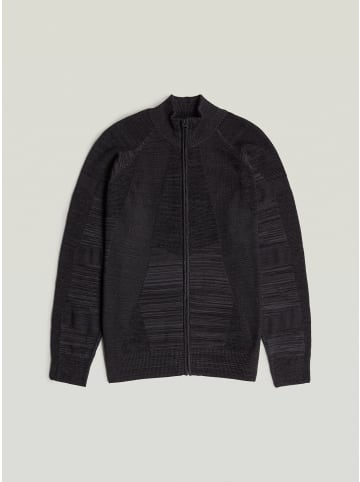 G-Star Raw 3D Biker Full Zip Knit dk black/asfalt