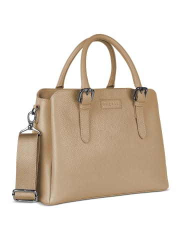 Bugatti Elsa - Henkeltasche 30 cm (schwarz) in sand