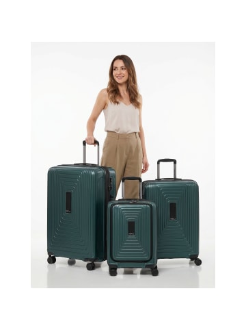 Redolz Essentials 14 4 Rollen Kofferset 3-teilig mit Dehnfalte pearl-green metallic 2