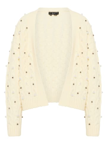 faina Damen Cardigan in Wollweiss