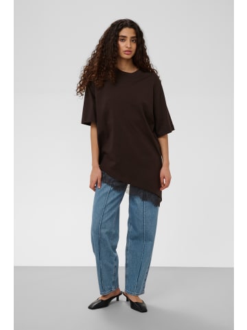 Soaked in Luxury T-Shirt kurzarm SLJina Baggy fit in Chocolate Torte