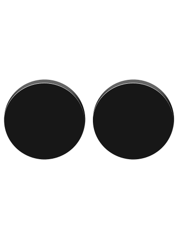 Adeliás Damen Ohrringe – Ohrstecker aus Edelstahl in schwarz