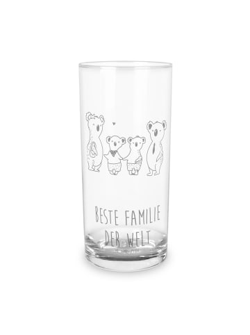 Mr. & Mrs. Panda Wasserglas Koala Familie zwei mit Spruch in Transparent
