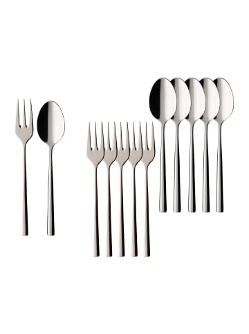Villeroy & Boch 12-tlg. Kaffeebesteck Bundle Piemont in Edelstahl – in edelstahl